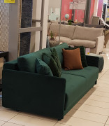 Zaļš izvelkams dīvāns FLEXY