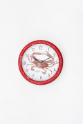 Metāla sienas pulkstenis ar krabi BA D7565