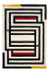 Vilnas paklāji MAZE BLACK