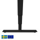 Electric height adjustable desk BRANDO Ergo, black/white, 160x80 cm