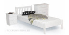 White wooden bed BELLA