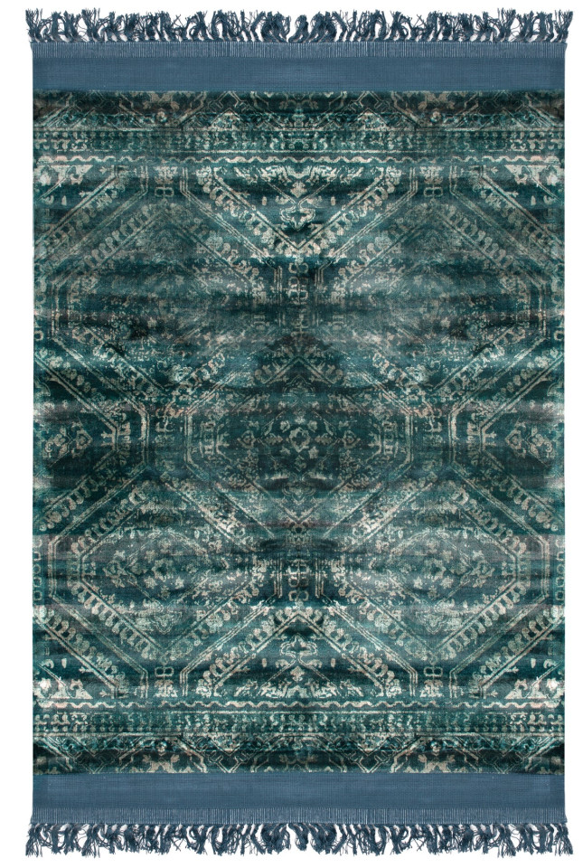 Viscose rugs BLUSH BLACK COFFEE