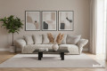 high-quality designer sofa with pocket spring system EULARIA