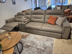 Leather sofa with recliner MOTION