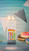 Dizaina svece Happy Birthday