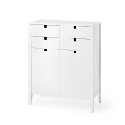 Klinte kumode balta 4+2