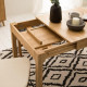 Mars folding oak dining table