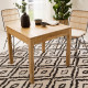 Mars folding oak dining table