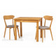 Lem oak wood table 90x90