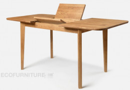 Раздвижной дубовый стол Frans 1P 120-160x80