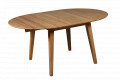 BASEL D90 - 130cm izvelkams ozolkoka galds 9220