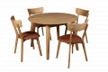 BASEL D90 - 130cm izvelkams ozolkoka galds 9220