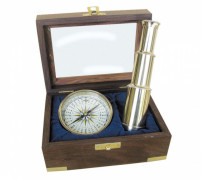 Морской комплект: компас и телескоп Nr.9299