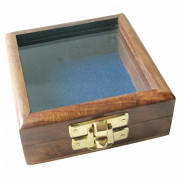 Деревянная коробочка со стеклянной крышкой Nr.2024