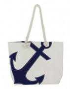 Shopping-bag with anchor print 9831