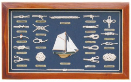 Картина с морскими узлами за стеклом Nr. 5599E