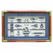 Картина с морскими узлами за стеклом Nr. 5595