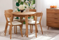 Basel oak table D110cm