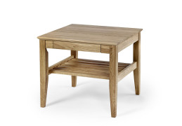 Ekliden sofa table with shelf 60x60