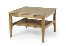 Ekliden sofa table with shelf 76x76